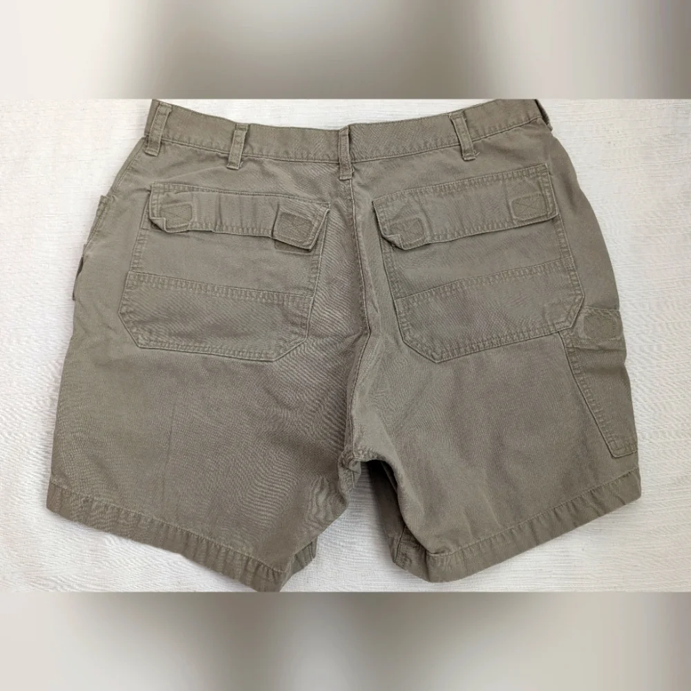 REI Cargo Mans  Cargo Pockets Hiking Outdoor Khaki Short  Size 36